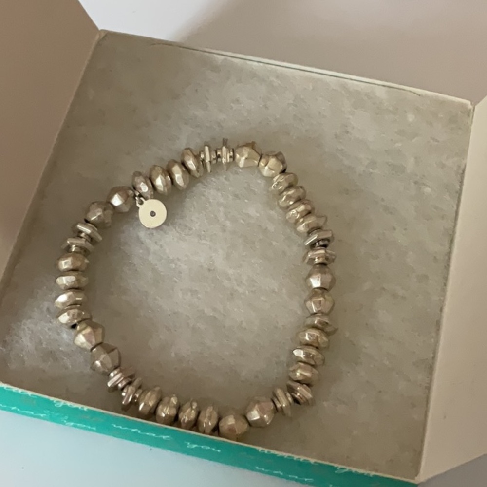 Stella & Dot Metallic Beaded Bracelet